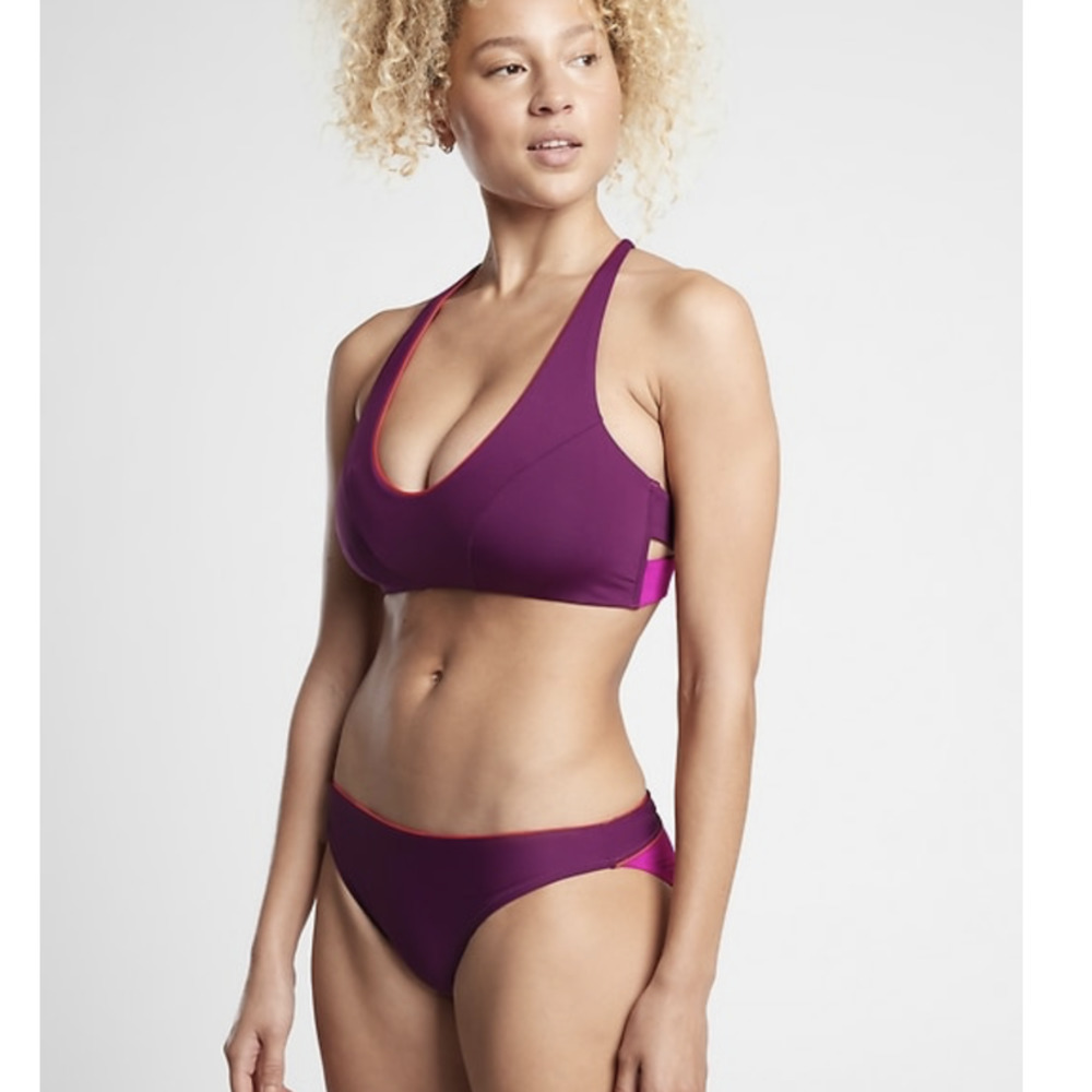 Athleta Colorblock Triangle Bikini Top